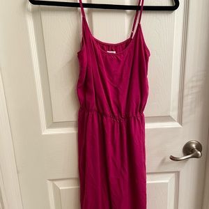 Magenta Spaghetti Strap Dress